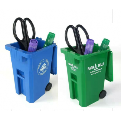 USA small plastic trash can fancy pen holder garbage can stand in office