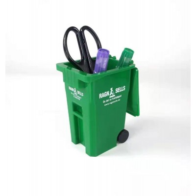 Plastic mini trash can pencil holder recycle garbage can